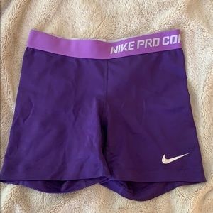 Nike Pro Spandex Short Purple Small